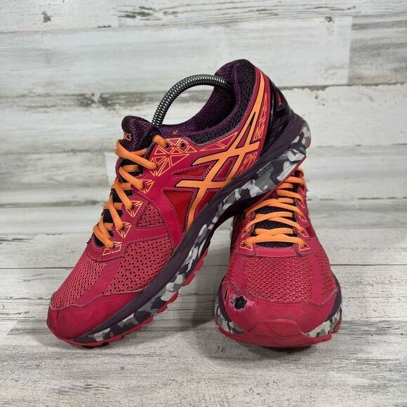 Asics Womens GT 2000 4 T661N Pink Grey Camo Running Shoes Sneakers US‎ 11 - Picture 5 of 8